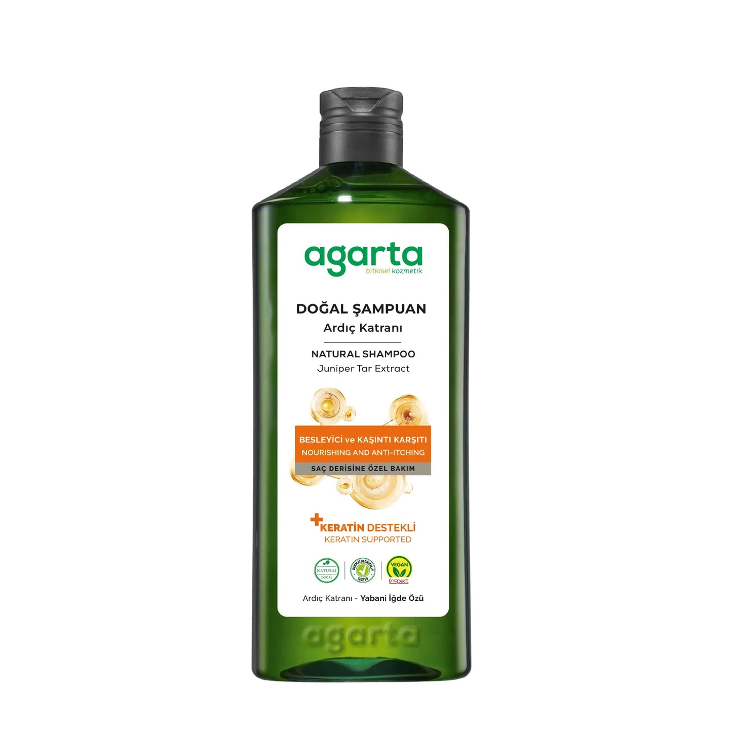 Agarta Doğal Ardıç Katranı ve Keratin Şampuanı 400ml