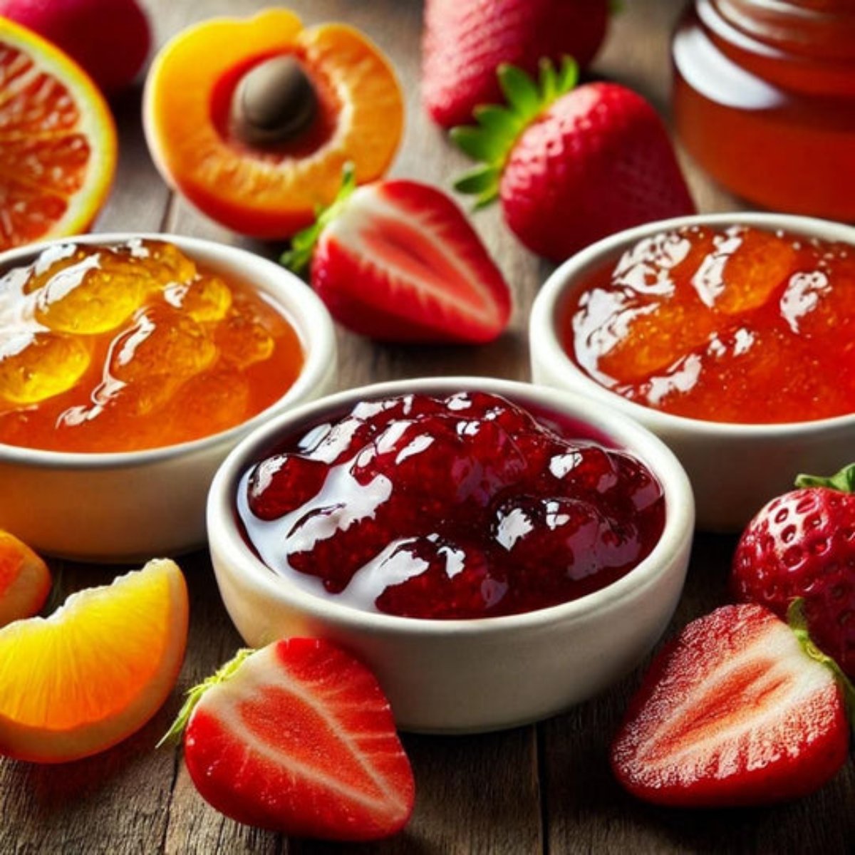 Vierfruchtmarmelade (Erdbeere, Kirsche, Himbeere und Brombeere) ohne Zuckerzusatz 290 g