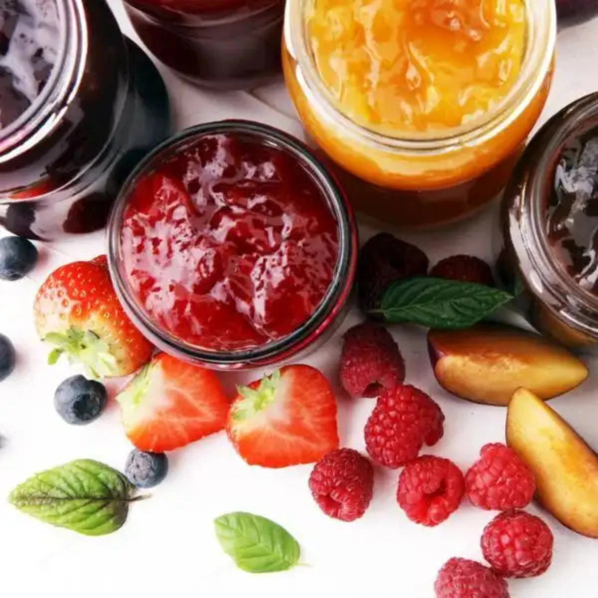 Vierfruchtmarmelade (Erdbeere, Kirsche, Himbeere und Brombeere) ohne Zuckerzusatz 290 g