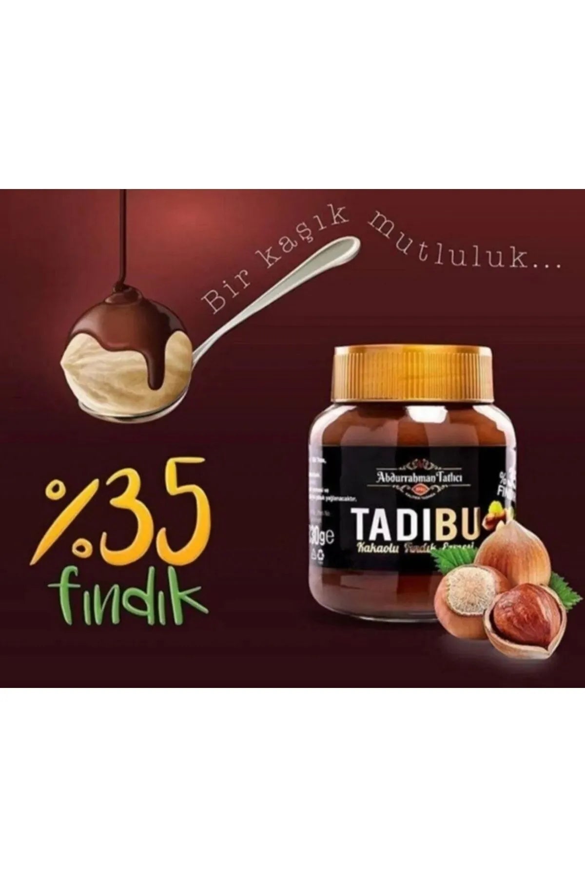 Tadıbu Kakao-Haselnusspaste ohne Zusatzstoffe 330 g