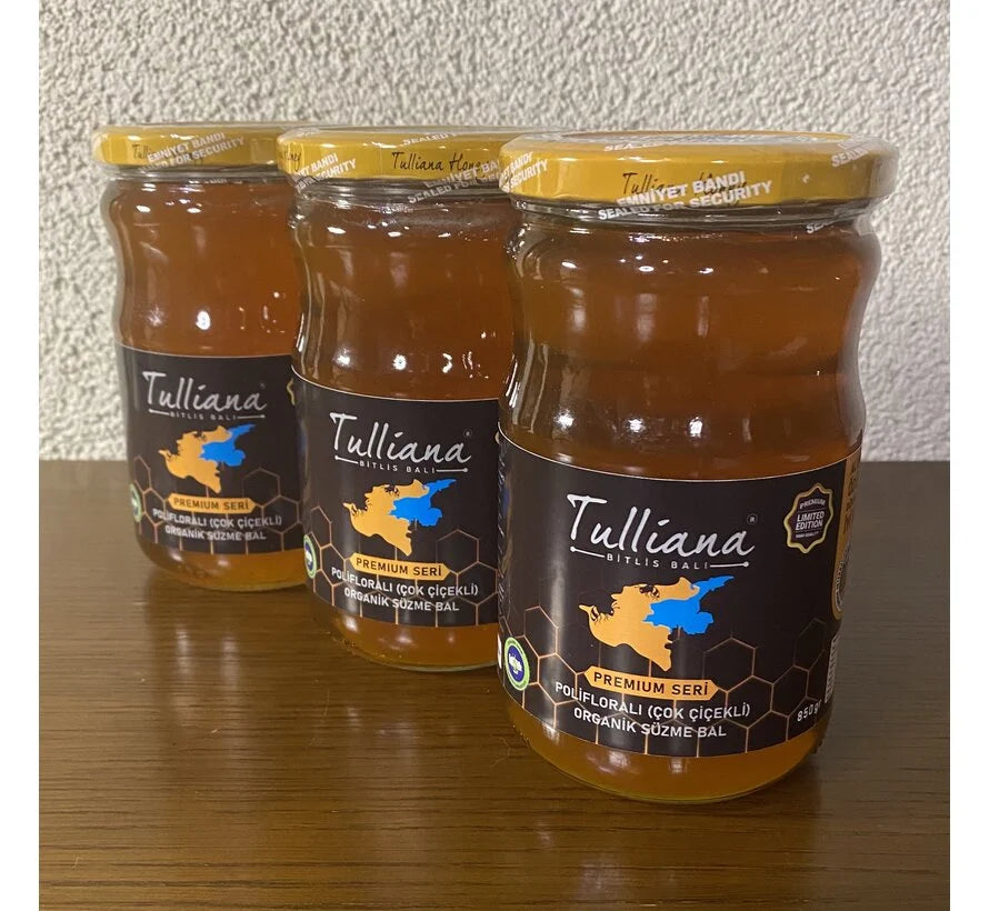 Tulliana Premium Polyfloral Bio Bitlis Honig 850 g (Golden Honey Award)