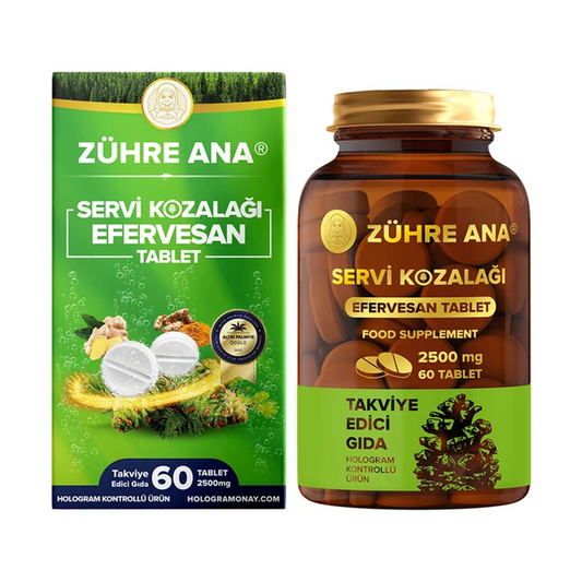 Zühre Ana Servi Kozalağı Efervesan Tablet 2500mg/60 Adet