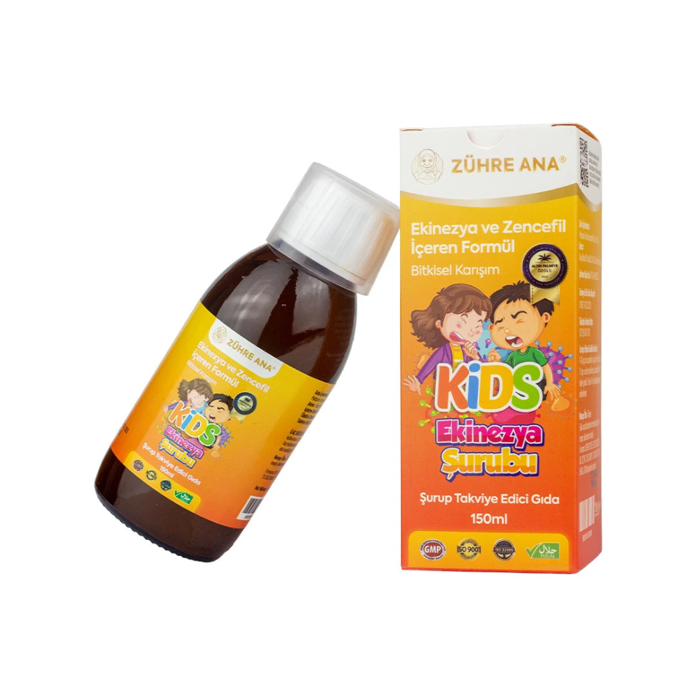 Zühre Ana Kids Ekinezya ve Zencefilli Şurup 150ml