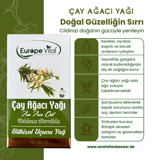 Europa Vital Reines Teebaumöl (Melaleuca alternifolia) 10ml