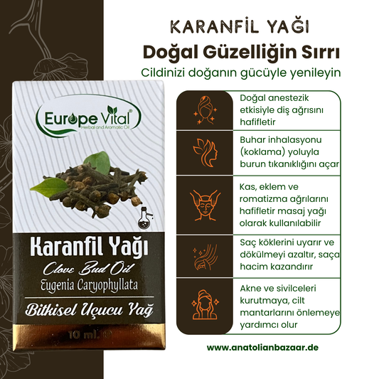 Europa Vital Reines Nelkenöl (Destillation) 10ml