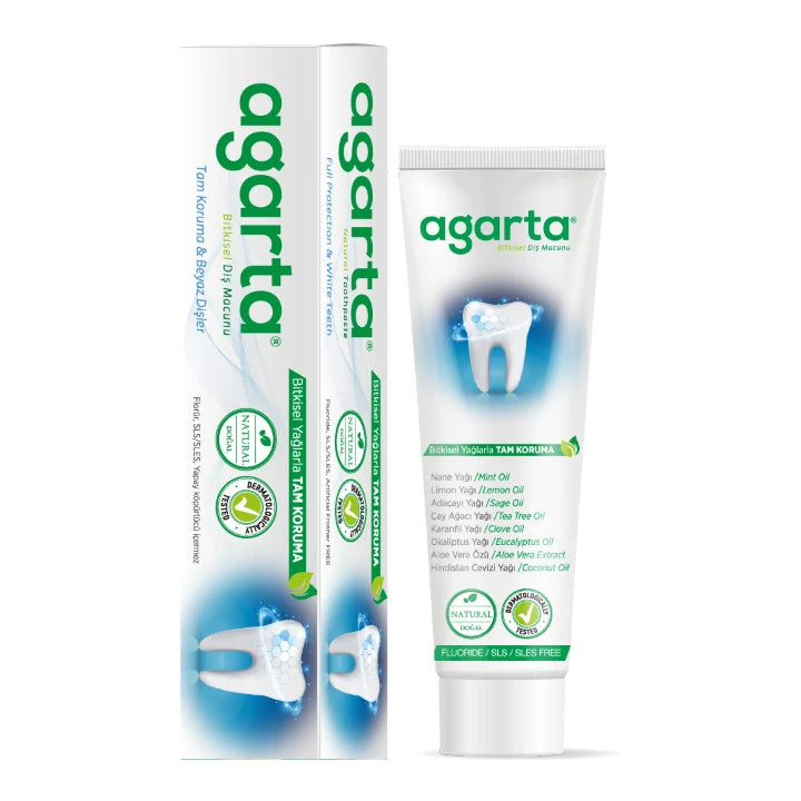 Agarta Doğal Diş Macunu Bitki Özlü Florürsüz 100ml/130g