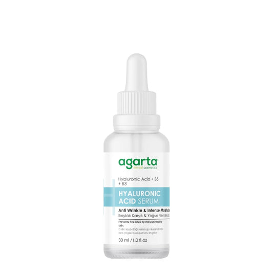 Agarta Serum Yaşlanma Karşıtı Yoğun Nemlendirici Bakım (Hyaluronic Acid+B3) 30ml