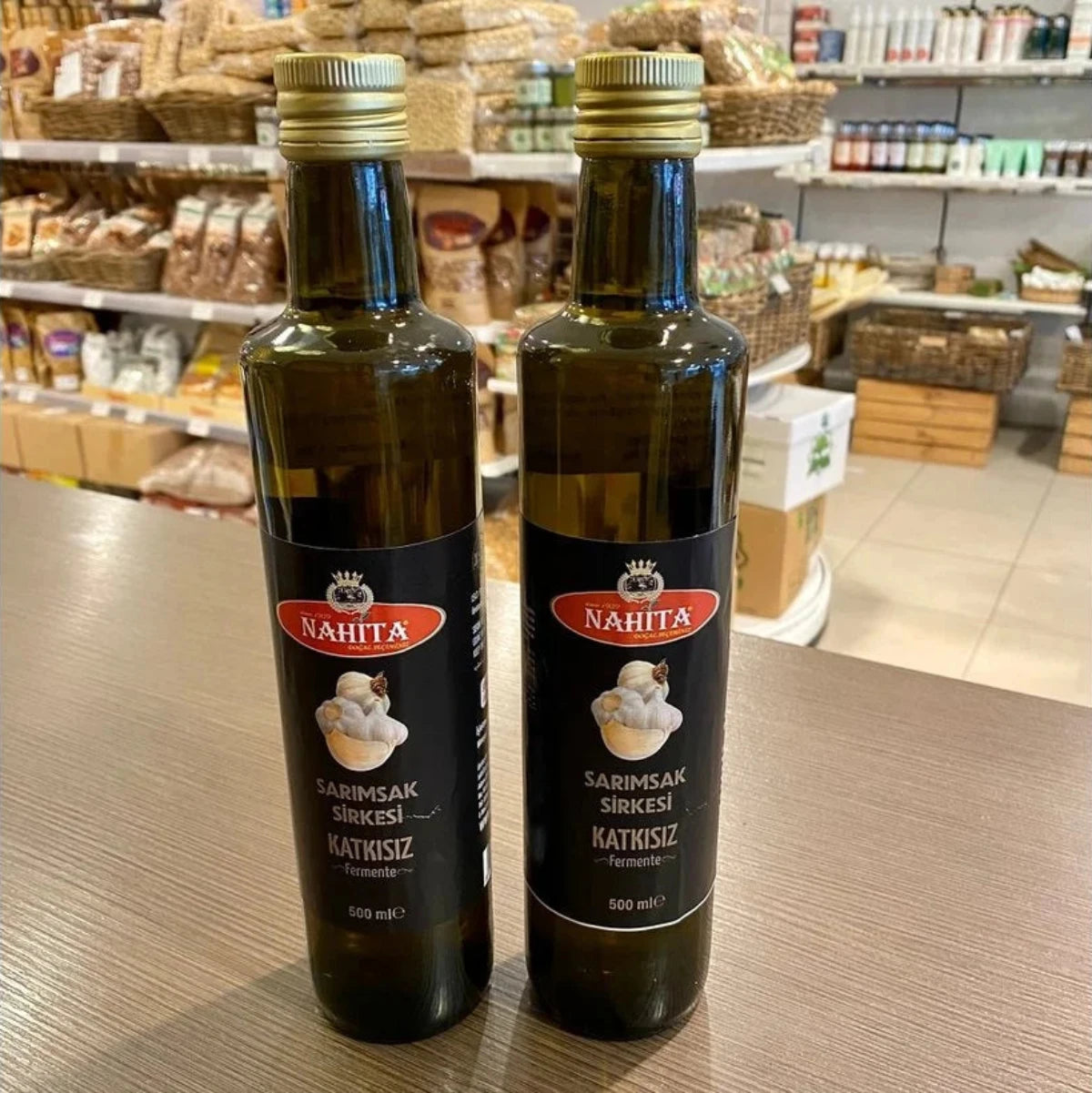 Natürlicher Knoblauchessig ohne Zusatzstoffe 500 ml
