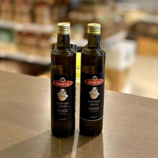 Natürlicher Knoblauchessig ohne Zusatzstoffe 500 ml