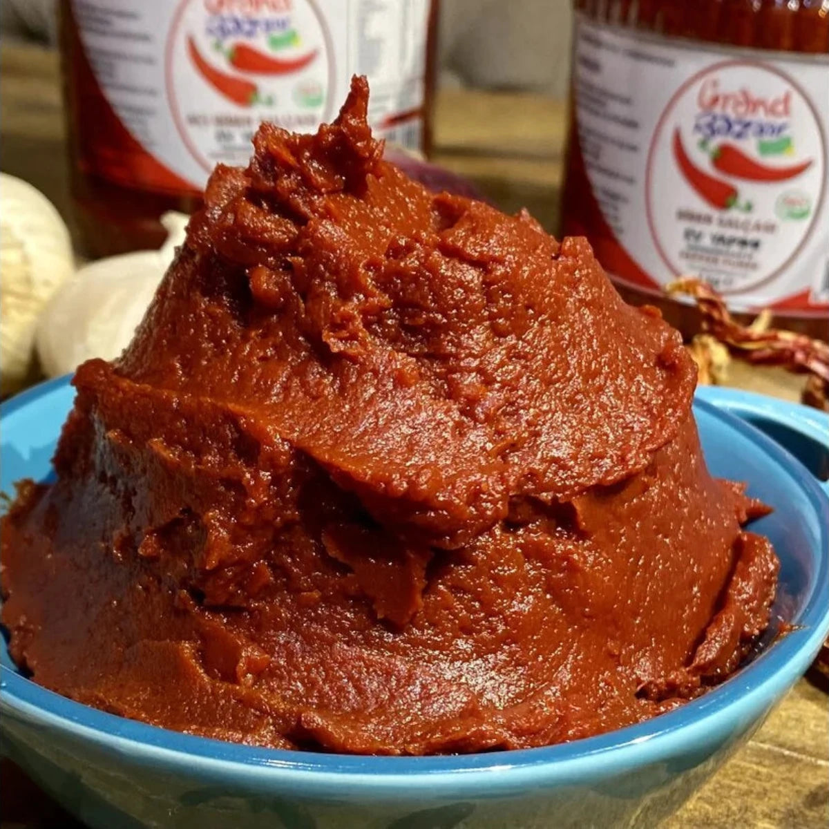 Antep Acı Biber Salçası (Ev Yapımı-Güneşte Kurutma-Katkısız) 1000g