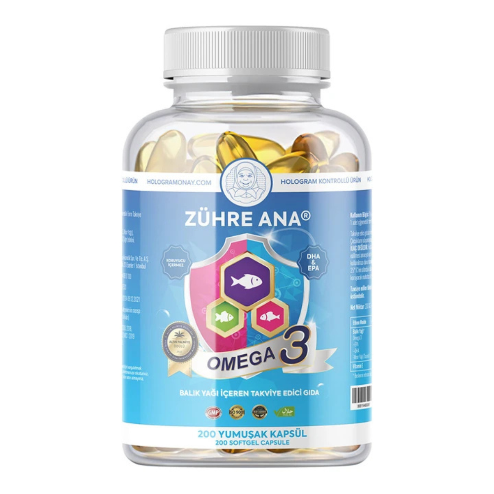 Zühre Ana Omega 3 Balık Yağı-200 Kapsül